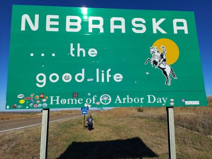 Nebraska welcome sign photograph