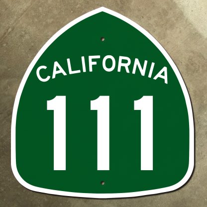 California State Route 111 highway marker