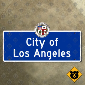 California City of Los Angeles city limit sign