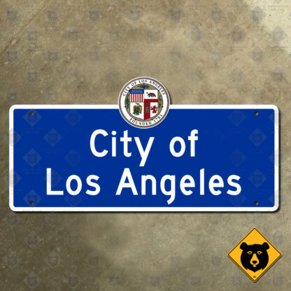 California City of Los Angeles city limit sign