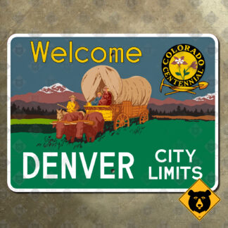 Colorado Welcome to Denver, City Limits sign