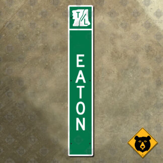 Eaton, New Hampshire town line sign