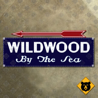 New Jersey Wildwood By The Sea sign
