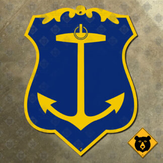 Rhode Island State Seal anchor sign
