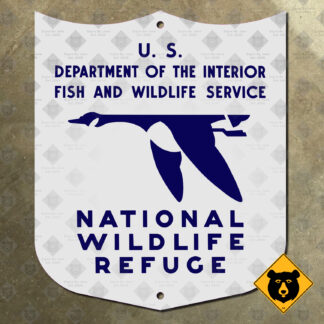 National Wildlife Refuge goose sign