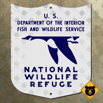 National Wildlife Refuge goose sign