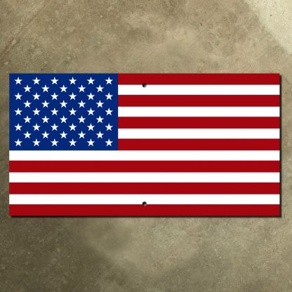 United States flag sign