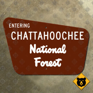 Georgia (USFS) Entering Chattahoochee National Forest sign