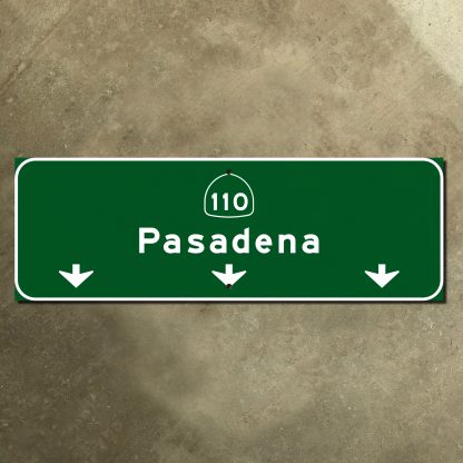 California State Route 110 Pasadena Freeway sign