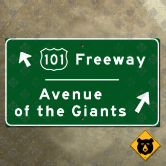 California Avenue of the Giants guide sign
