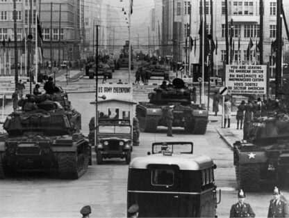 Germany Checkpoint Charlie You Are Leaving the American Sector sign - Image 2