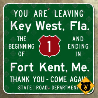 Florida You Are Leaving Key West sign