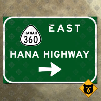 Hawaii Route 360 Hana Highway sign