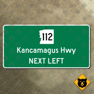 New Hampshire Kancamagus Highway 112 sign