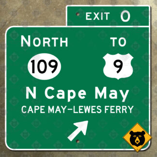 New Jersey Garden State Parkway Exit 0, North Route 109 to US 9, North Cape May, Cape May–Lewes Ferry