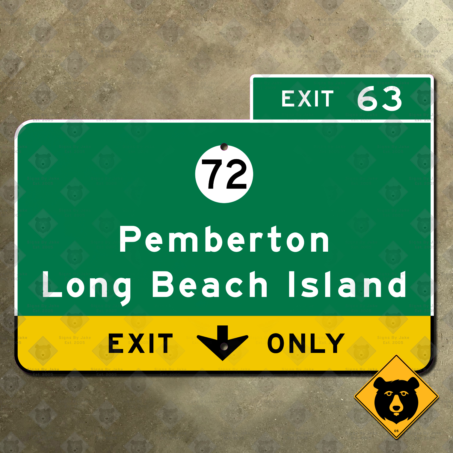 New Jersey Garden State Parkway Exit 63, Route 72, Pemberton, Long ...