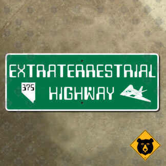 Nevada State Route 375 Extraterrestrial Highway sign
