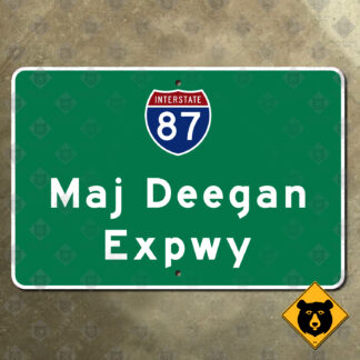 New York Interstate 87, Major Deegan Expressway sign