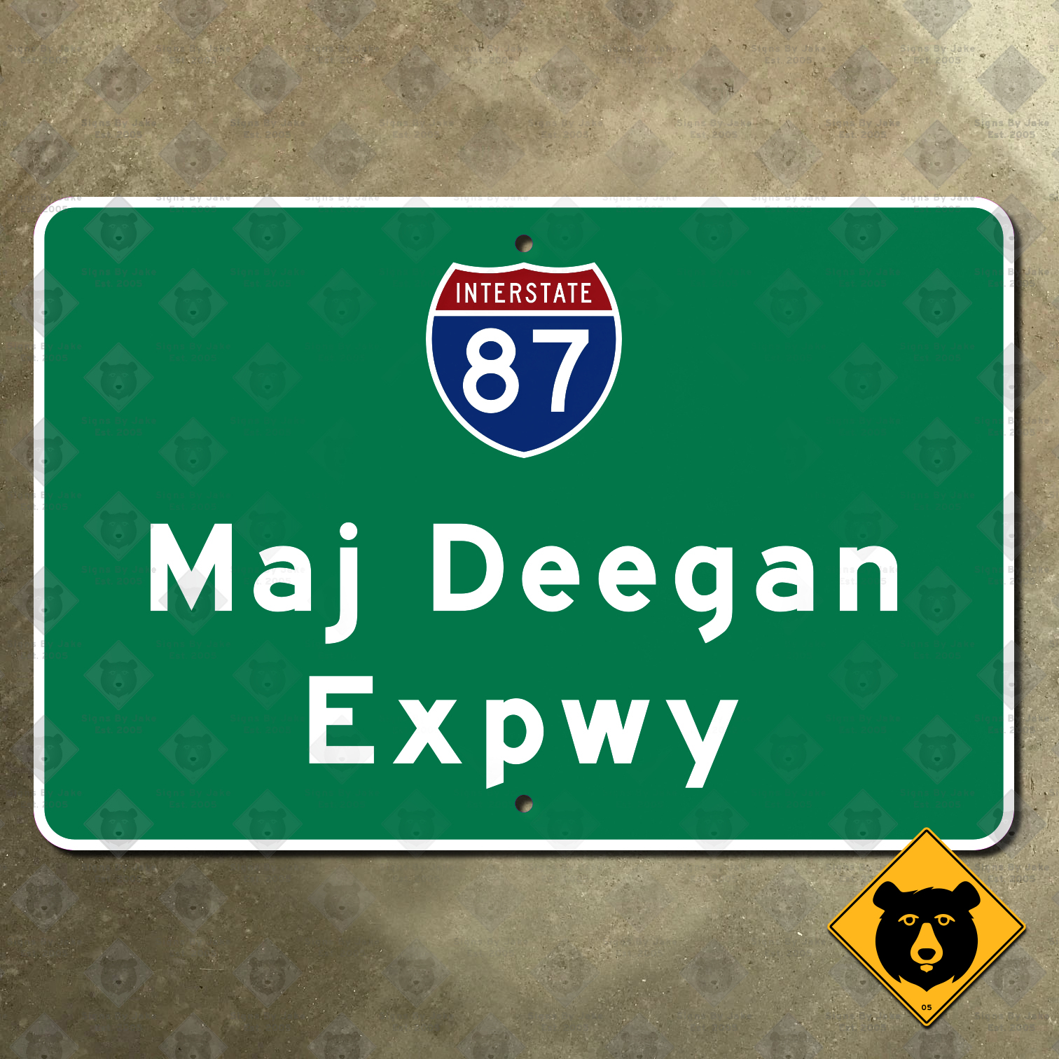 New York Interstate 87, Major Deegan Expressway sign