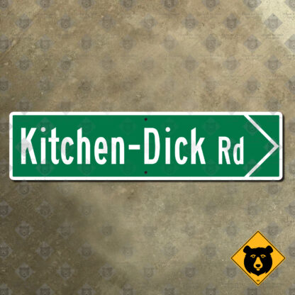 Washington Kitchen-Dick Road directional sign