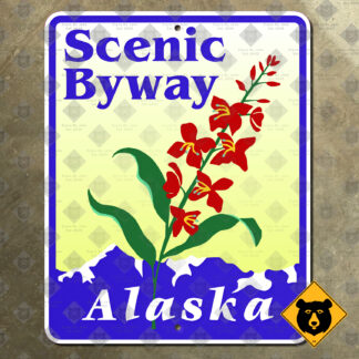 Alaska Scenic Byway sign