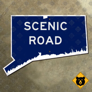 Connecticut Scenic Road marker