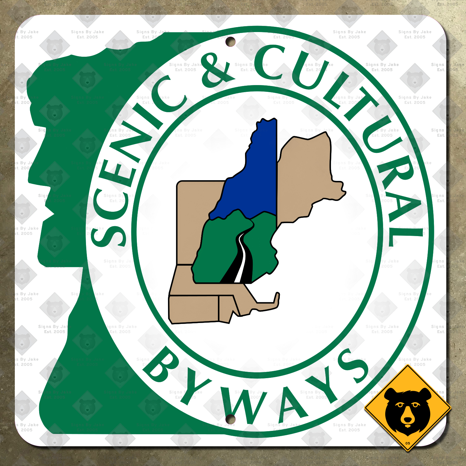 New Hampshire Scenic and Cultural Byways sign