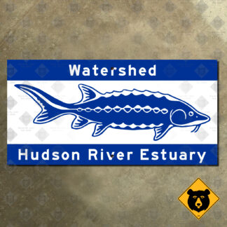 New York Hudson River Estuary sign