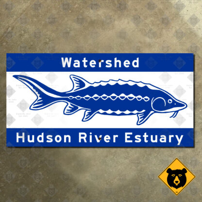 New York Hudson River Estuary sign