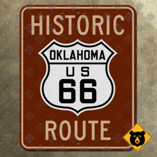 Oklahoma Historic US Route 66 highway marker