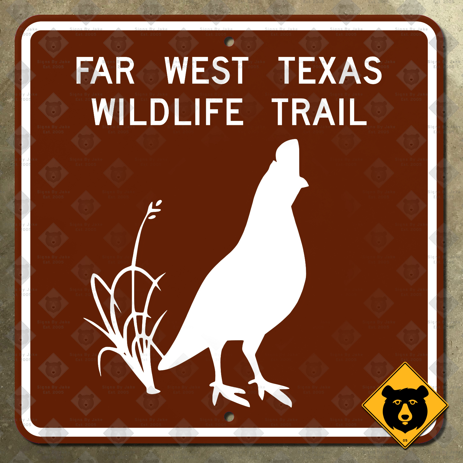 Far West Texas Wildlife Trail sign