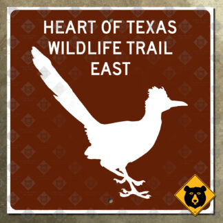 Heart of Texas Wildlife Trail East route marker sign