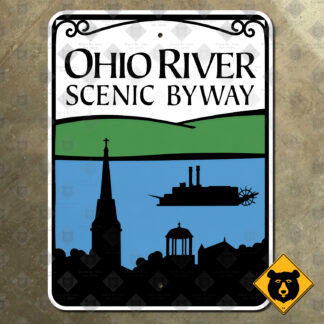 Ohio River Scenic Byway marker