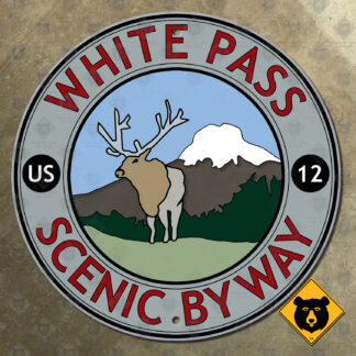 Washington White Pass Scenic Byway sign