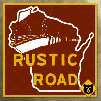 Wisconsin Rustic Road highway sign