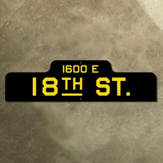 Kansas City 18th Street sign