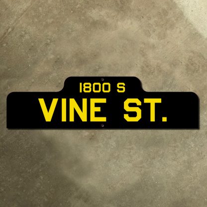 Kansas City Vine Street sign