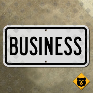 United States BUSINESS auxiliary banner sign