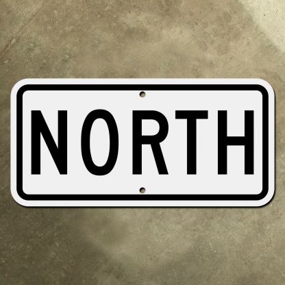 United States NORTH auxiliary banner sign