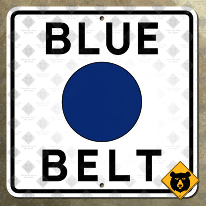 Allegheny County Blue Belt route marker