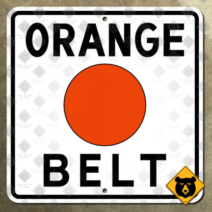 Allegheny County Orange Belt route marker