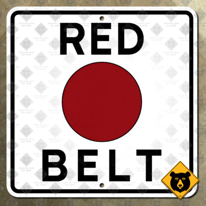 Allegheny County Red Belt route marker