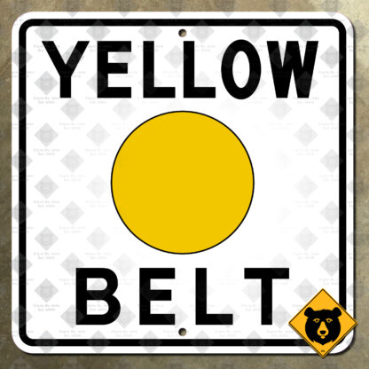 Allegheny County Yellow Belt route marker