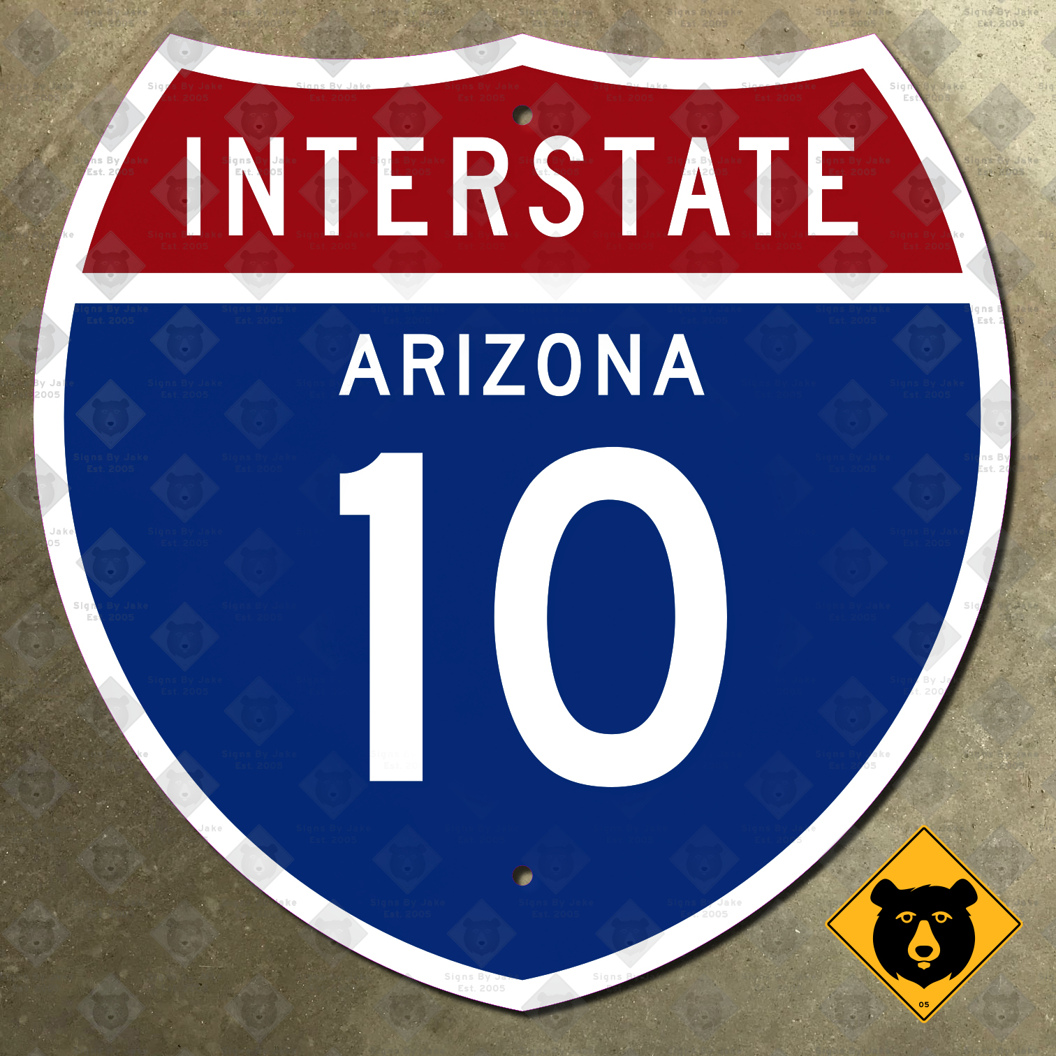 Arizona Interstate 10 highway sign