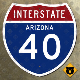 Arizona Interstate 40 highway sign