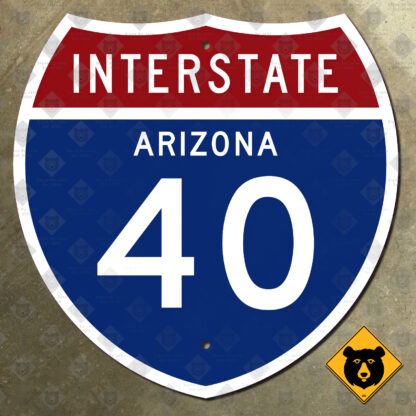 Arizona Interstate 40 highway sign