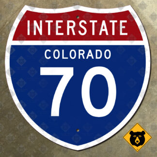 Colorado Interstate 70 highway marker