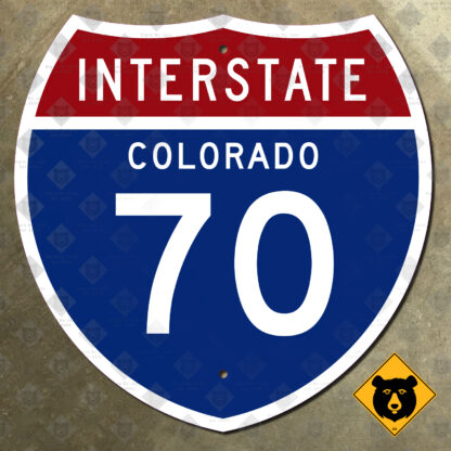 Colorado Interstate 70 highway marker