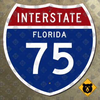 Florida Interstate 75 highway marker sign