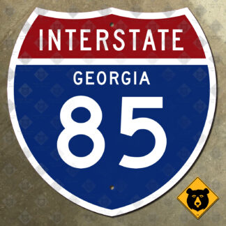 Georgia Interstate 85 highway marker sign
